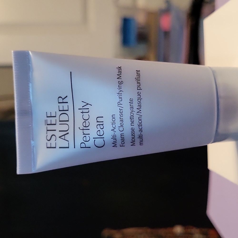 Estee Lauder Perfectly Clean Multi-Action Foam Cleanser & Purify Mask, 30ml, New
